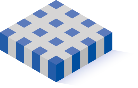 PI Ceramic Composite with 1-3 Arrangement
