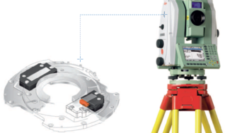 PILine® motors automate angle and distance measurement of this Leica total station (Image: Leica Geosystems)