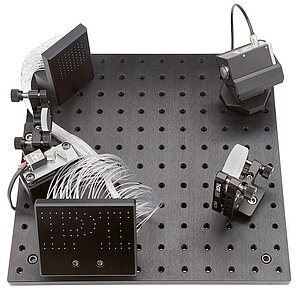 Demonstration setup for tip/tilt mirror systems