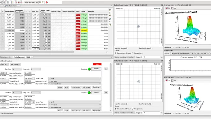 PIMikroMove中的快速对准支持