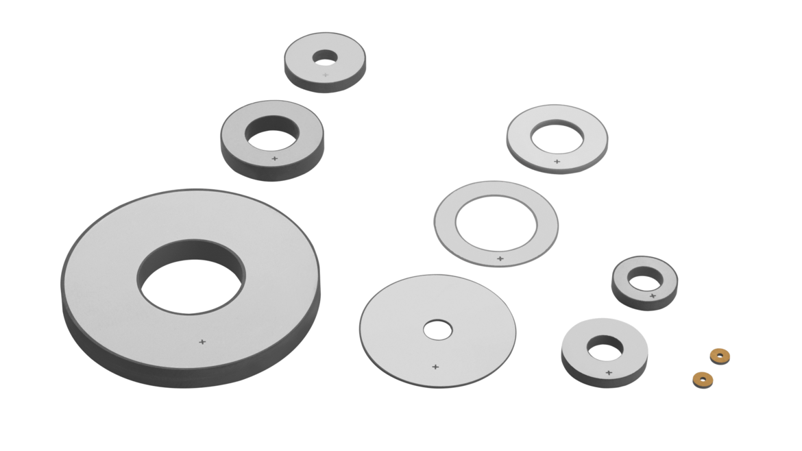 PI Ceramic Piezoceramic Rings different versions